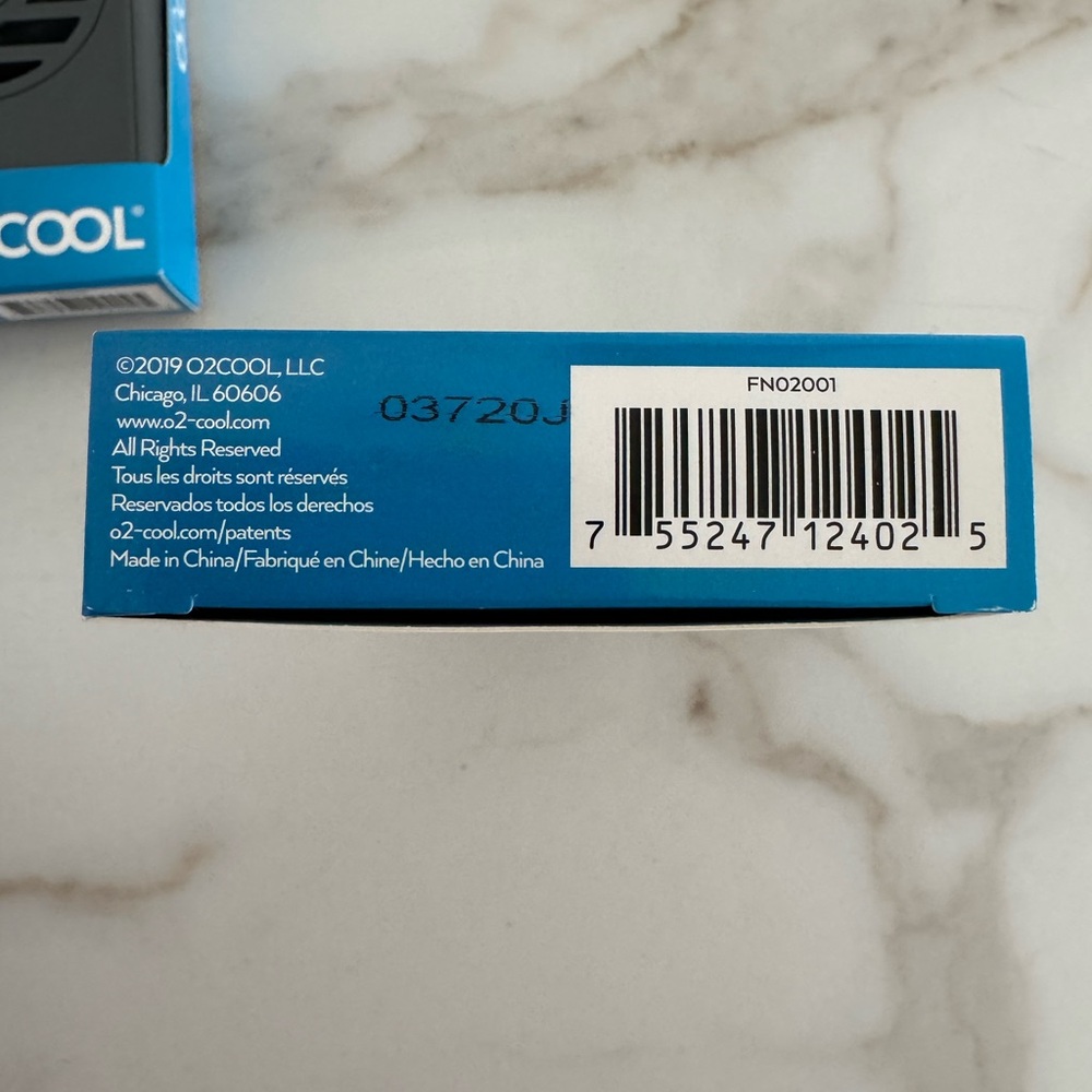 O2COOL Grey Neck Fan - Picture 3 of 5